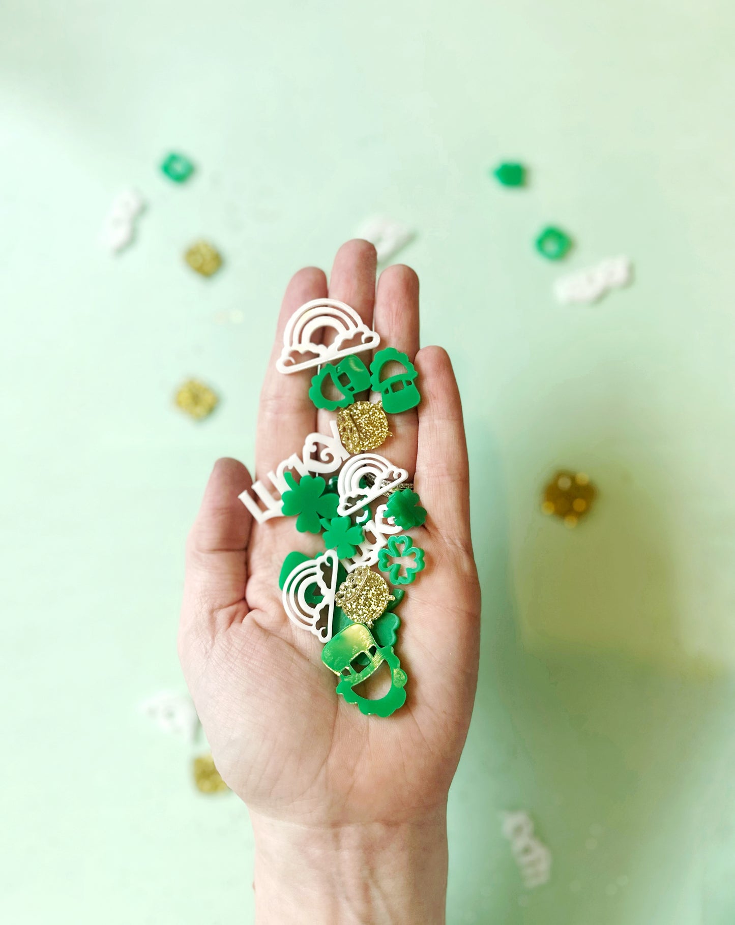 St Patrick’s Day Acrylic Confetti