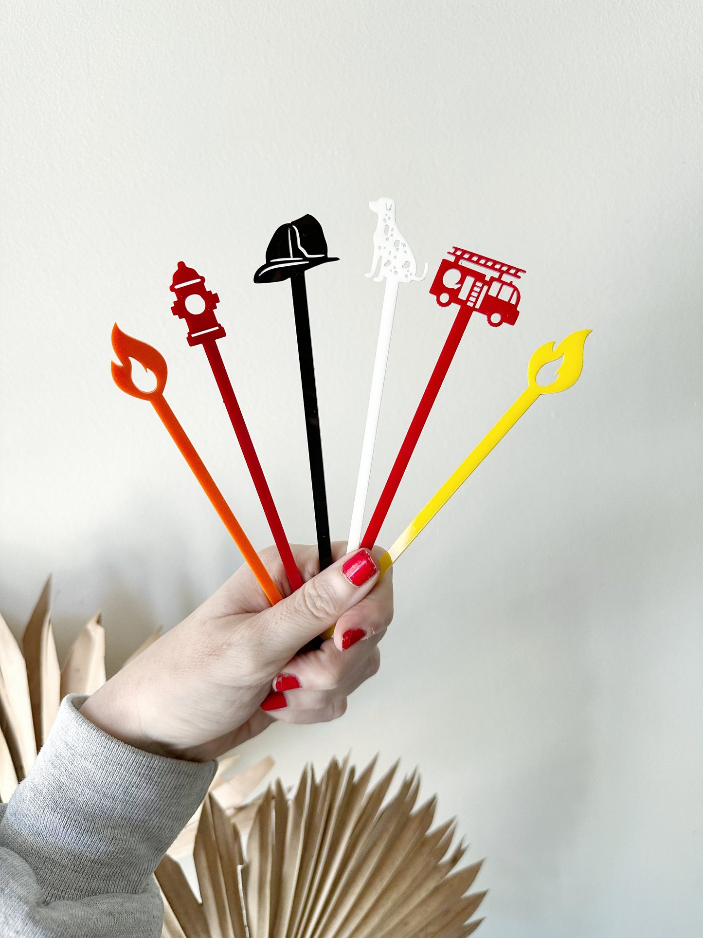 Firefighter Stir Stick Set