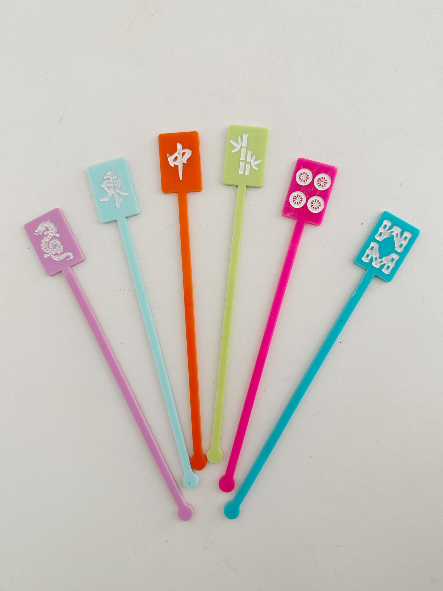 Mahjong Stir Stick Set - BRIGHTS