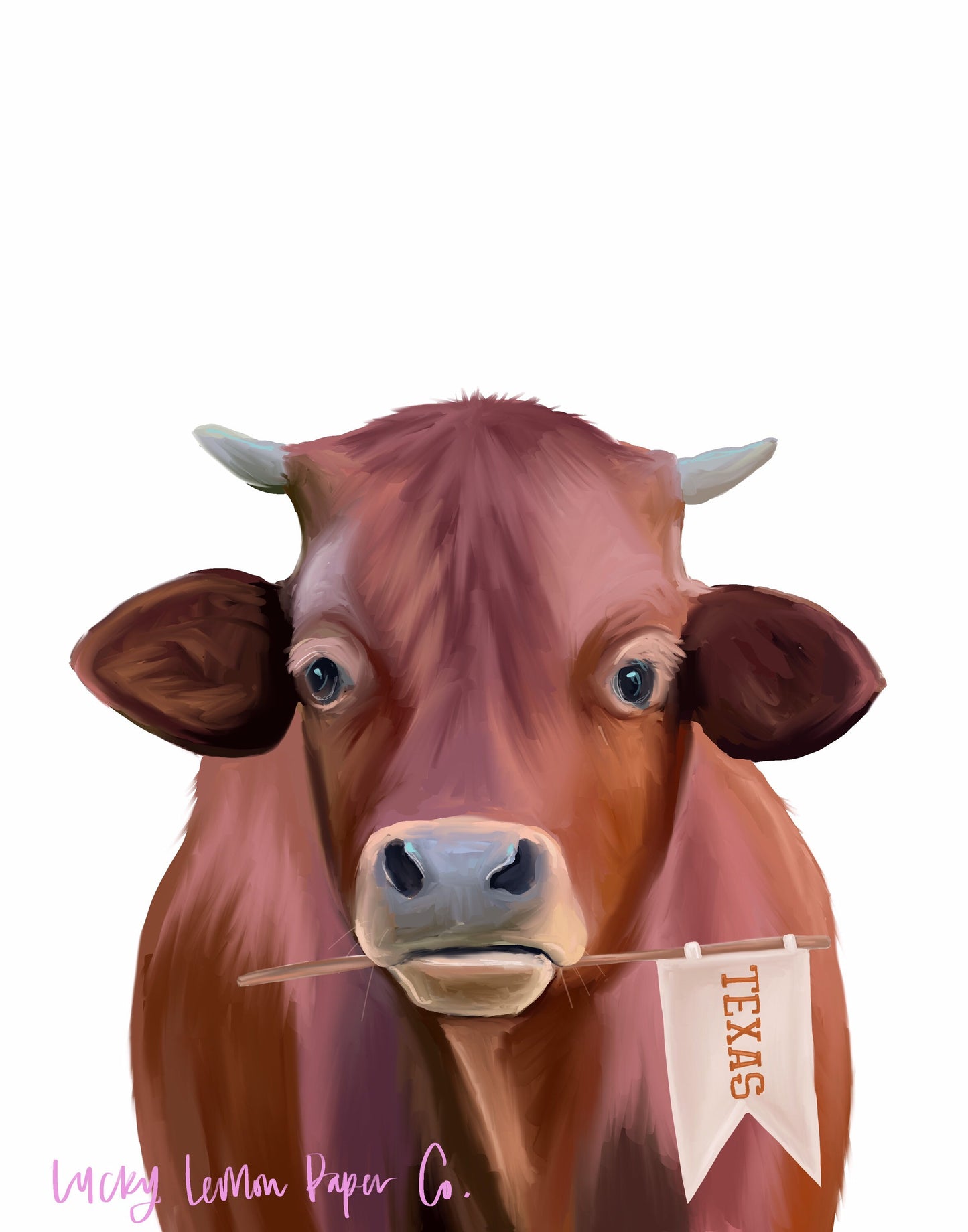 Texas Longhorn Nursery or Playroom Art