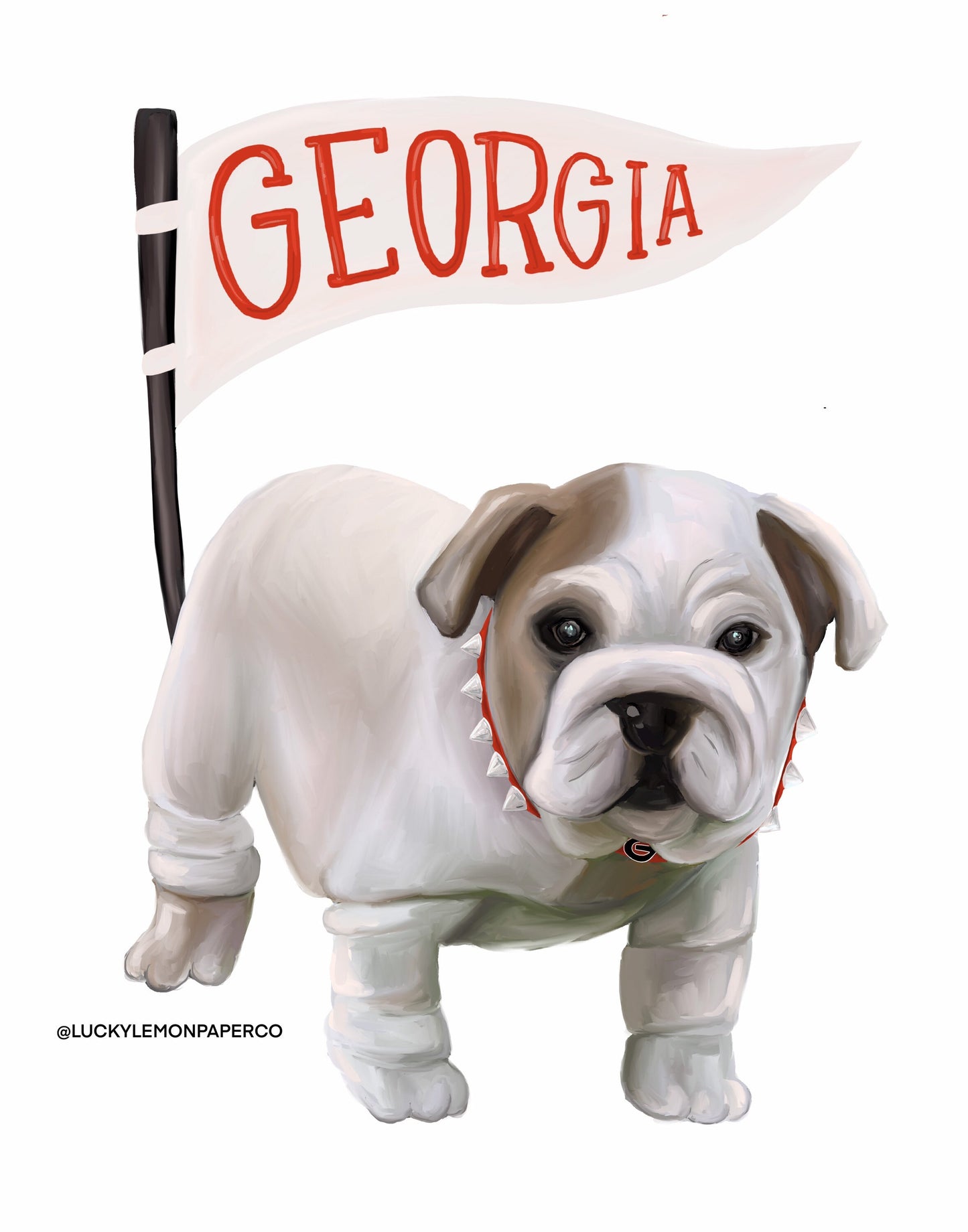 Georgia Bulldog Nursery or Playroom Art