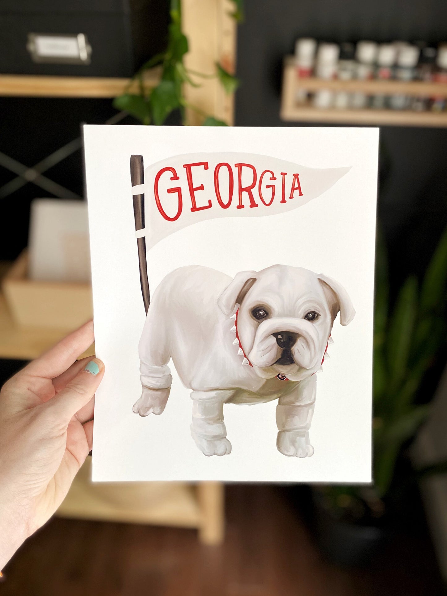 Georgia Bulldog Nursery or Playroom Art