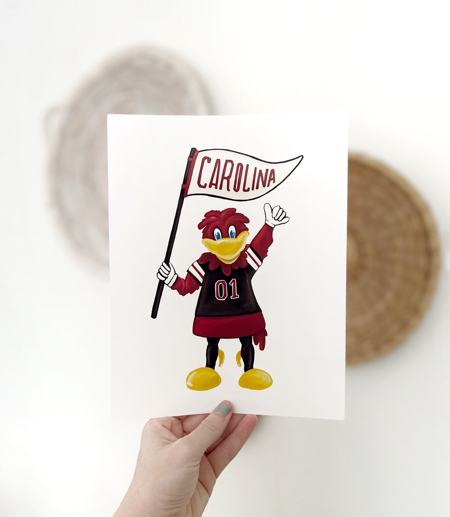 USC Gamecocks Cocky Print