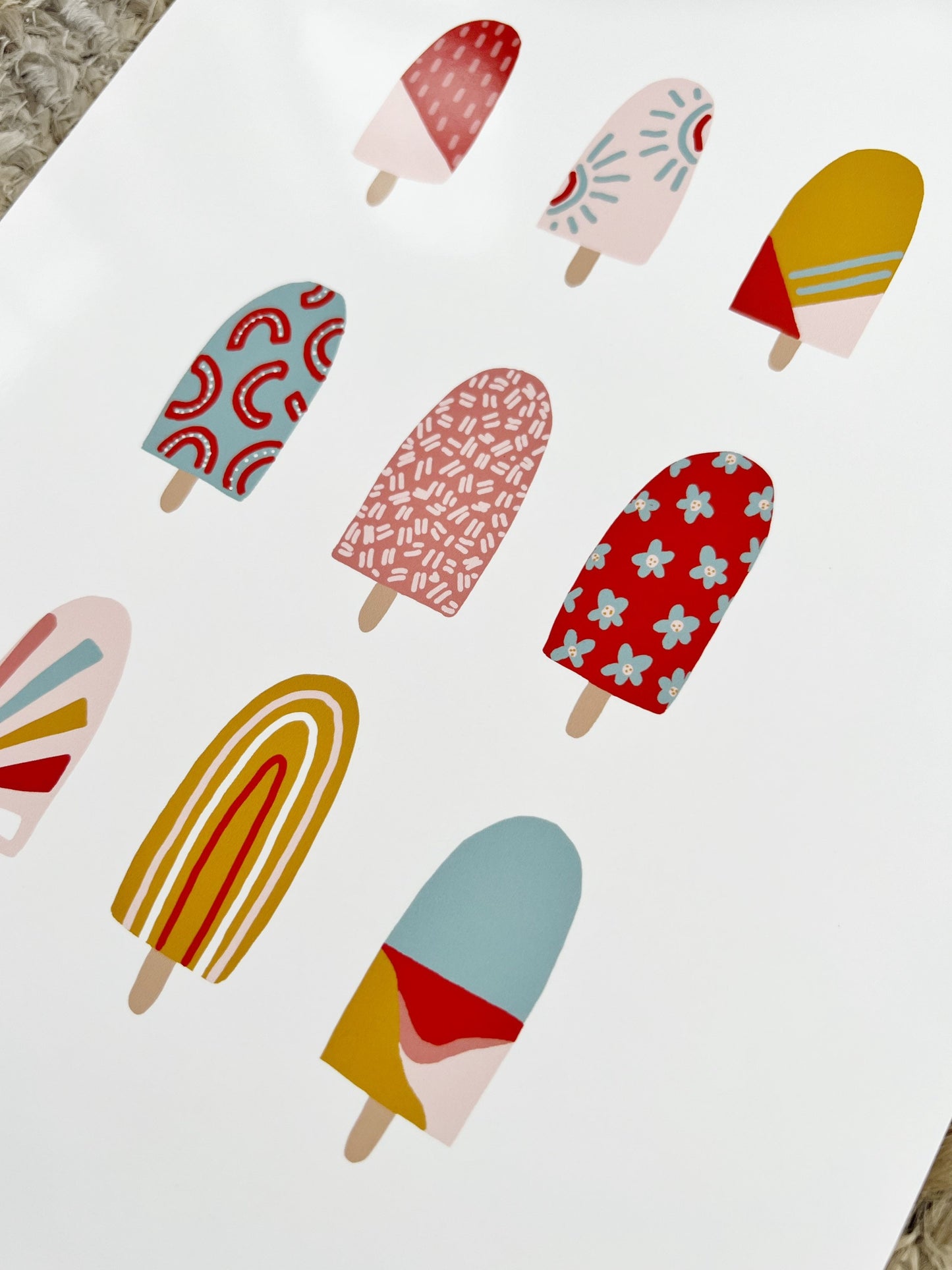 Popsicle Print - Spring and Summer Wall Art