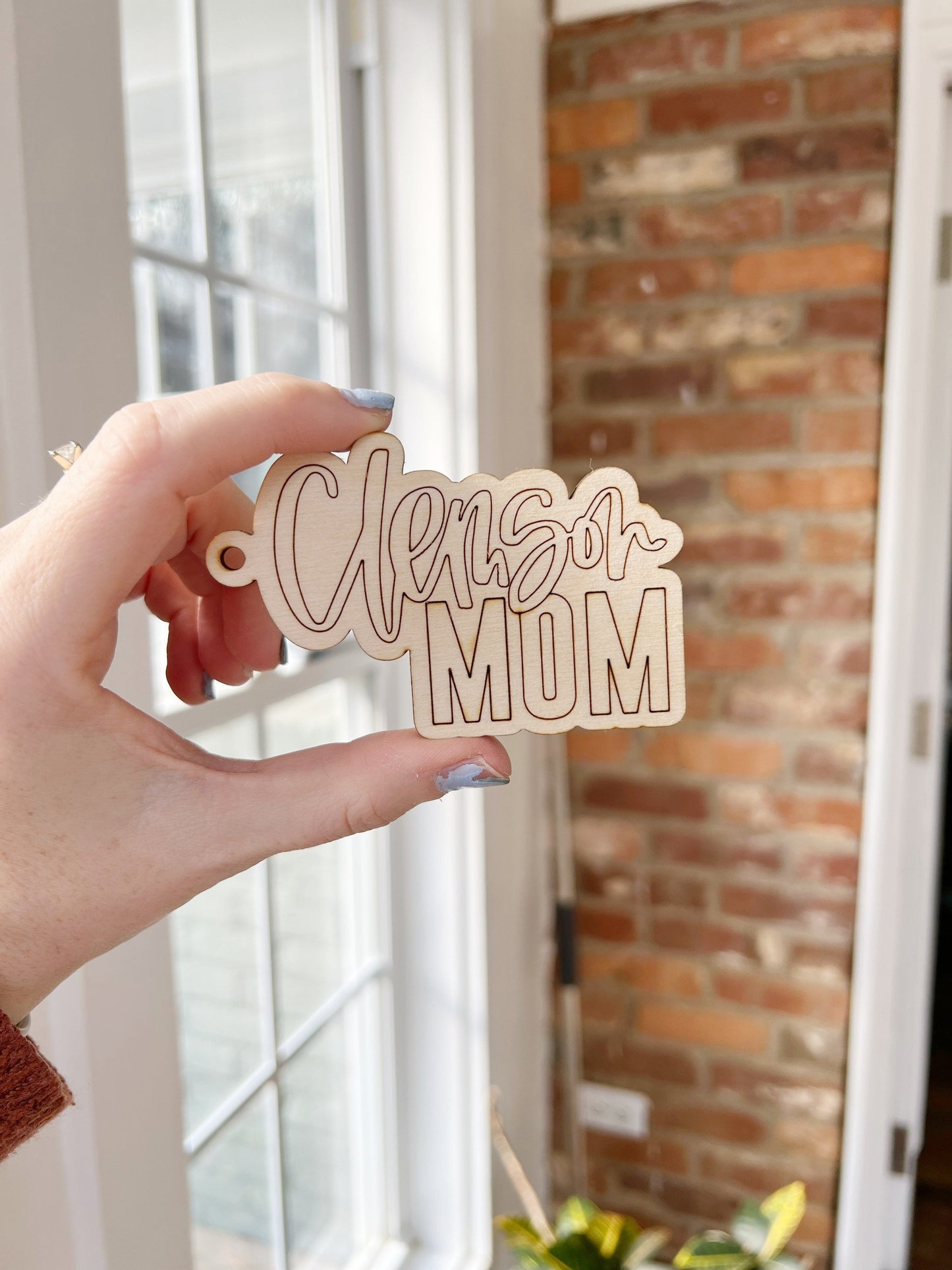 Clemson Mom Keychain