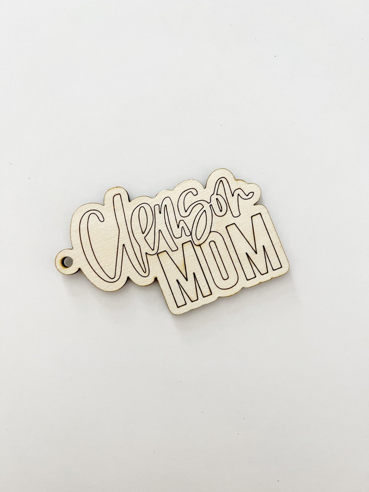 Clemson Mom Keychain