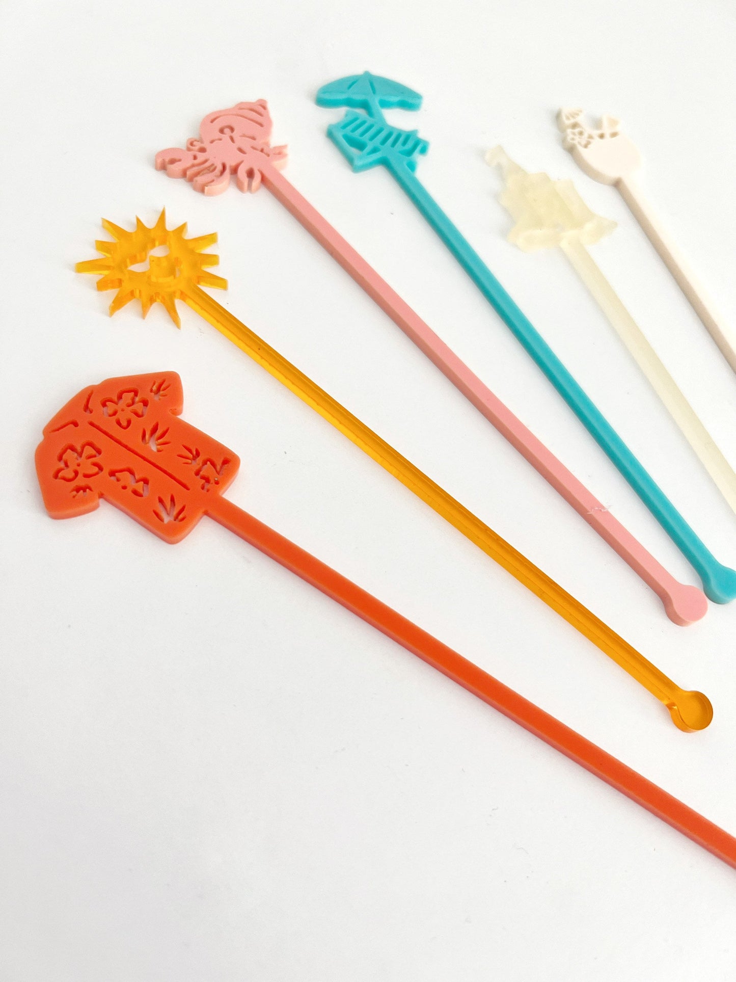 Summer Stir Sticks - Beach Set