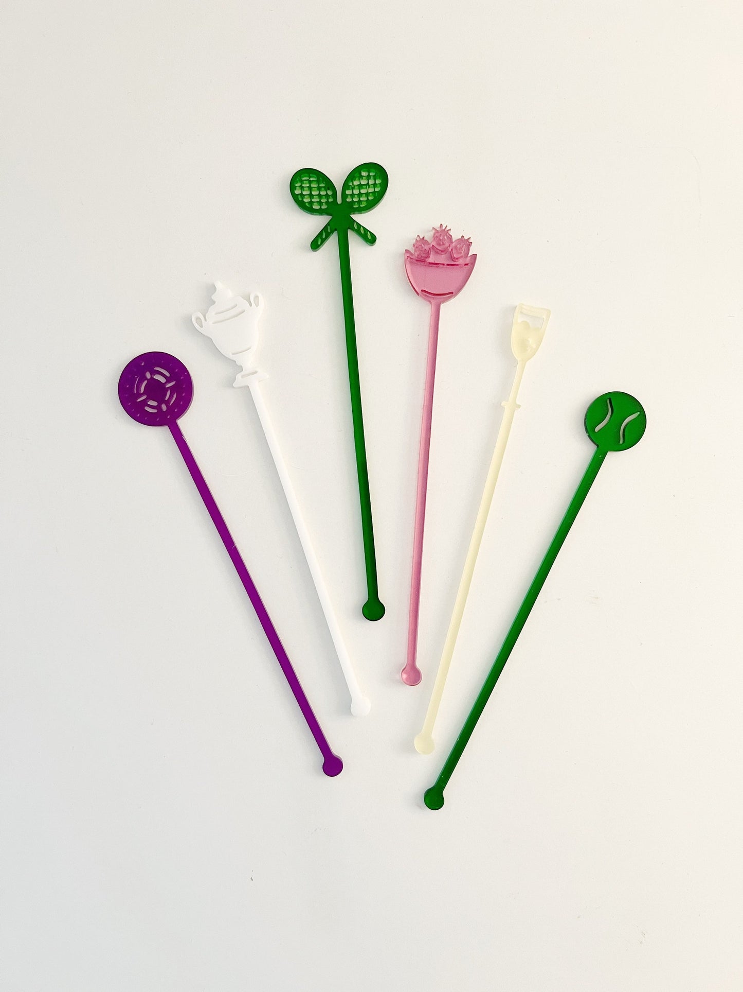 Wimbledon Inspired Stir Stick Set