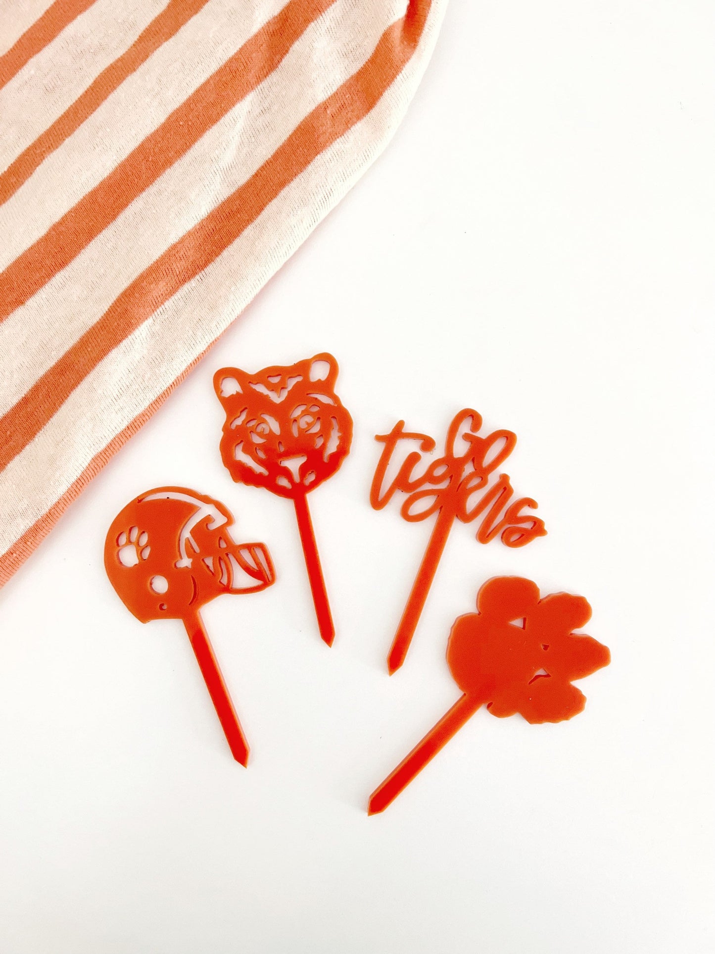 Clemson Cupcake Toppers