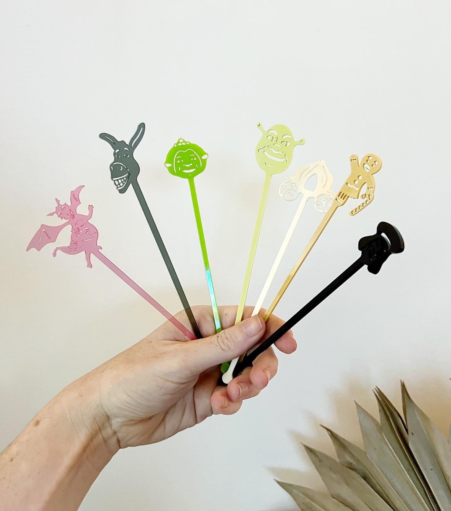 Shrek Inspired Stir Stick Set