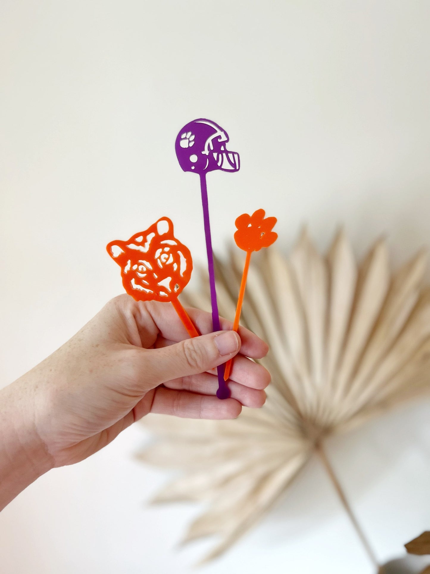 Clemson Tailgate Set - Stir Sticks, Cupcake Toppers, and Food Picks