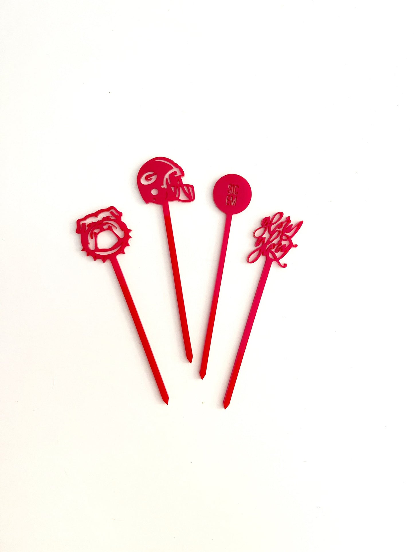 Georgia Bulldogs Food Pick - Skewer Set