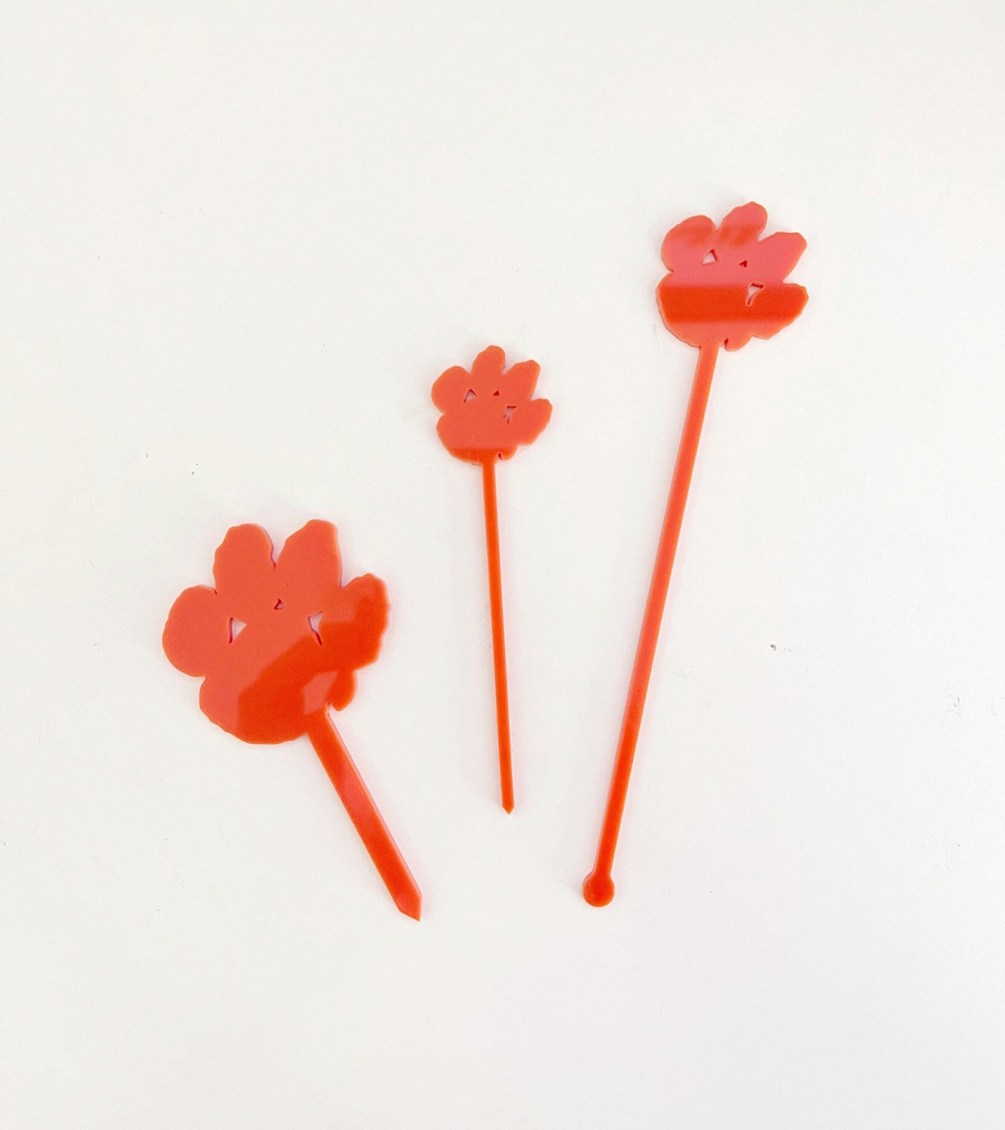 Clemson Tailgate Set - Stir Sticks, Cupcake Toppers, and Food Picks