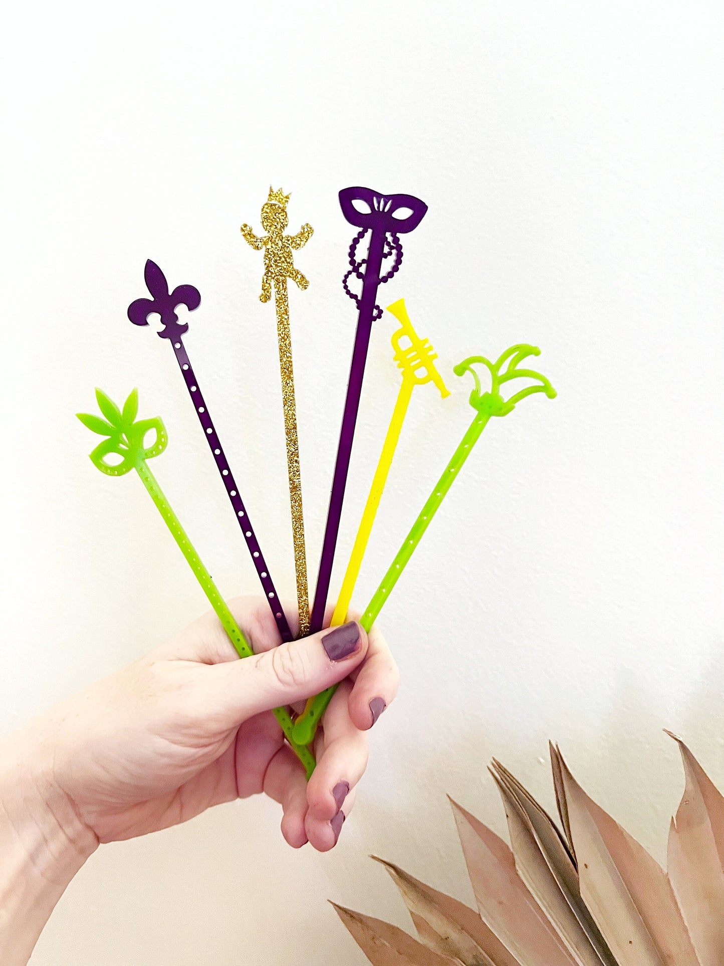 Mardi Gras Stir Stick Set