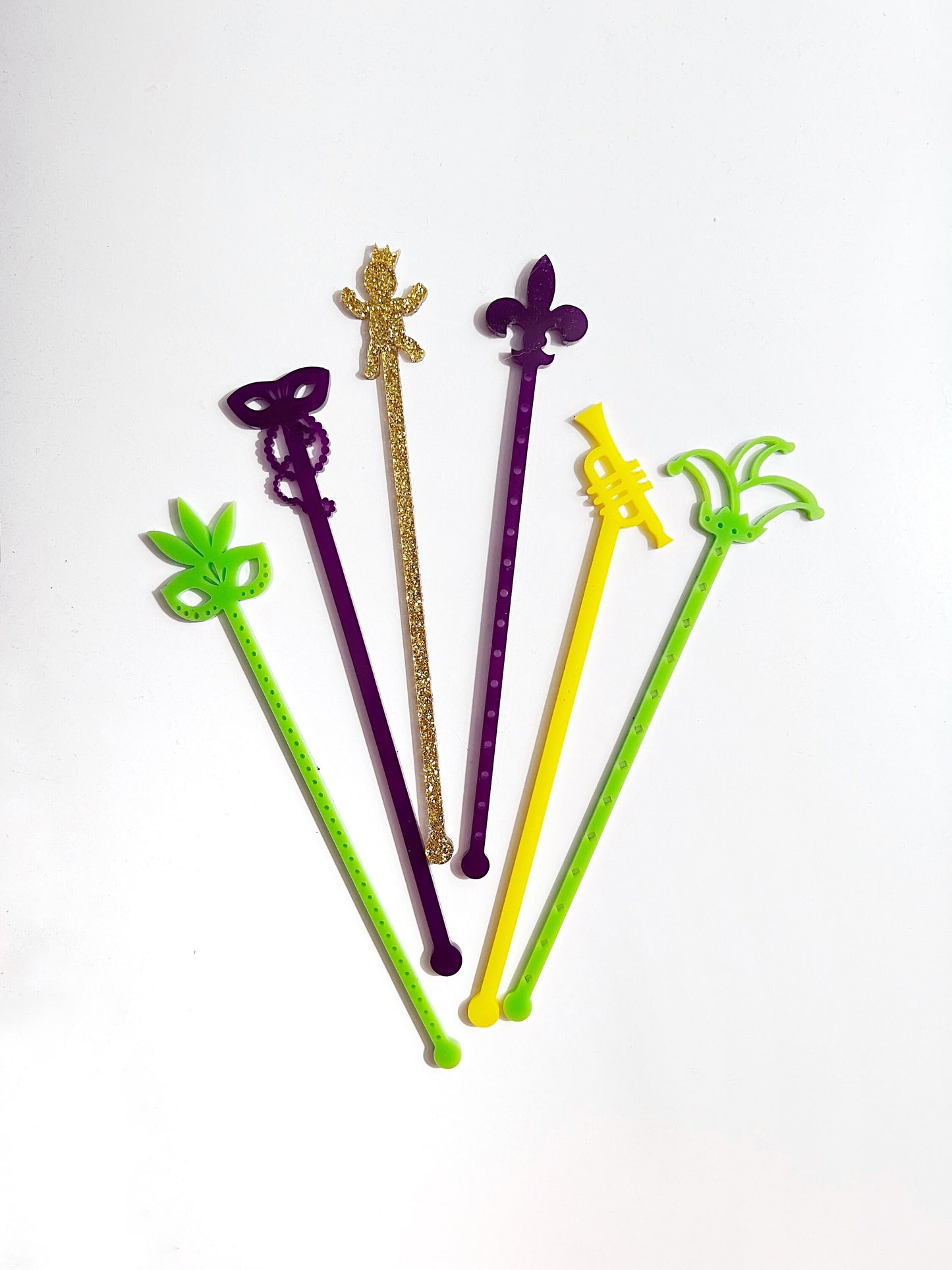 Mardi Gras Stir Stick Set