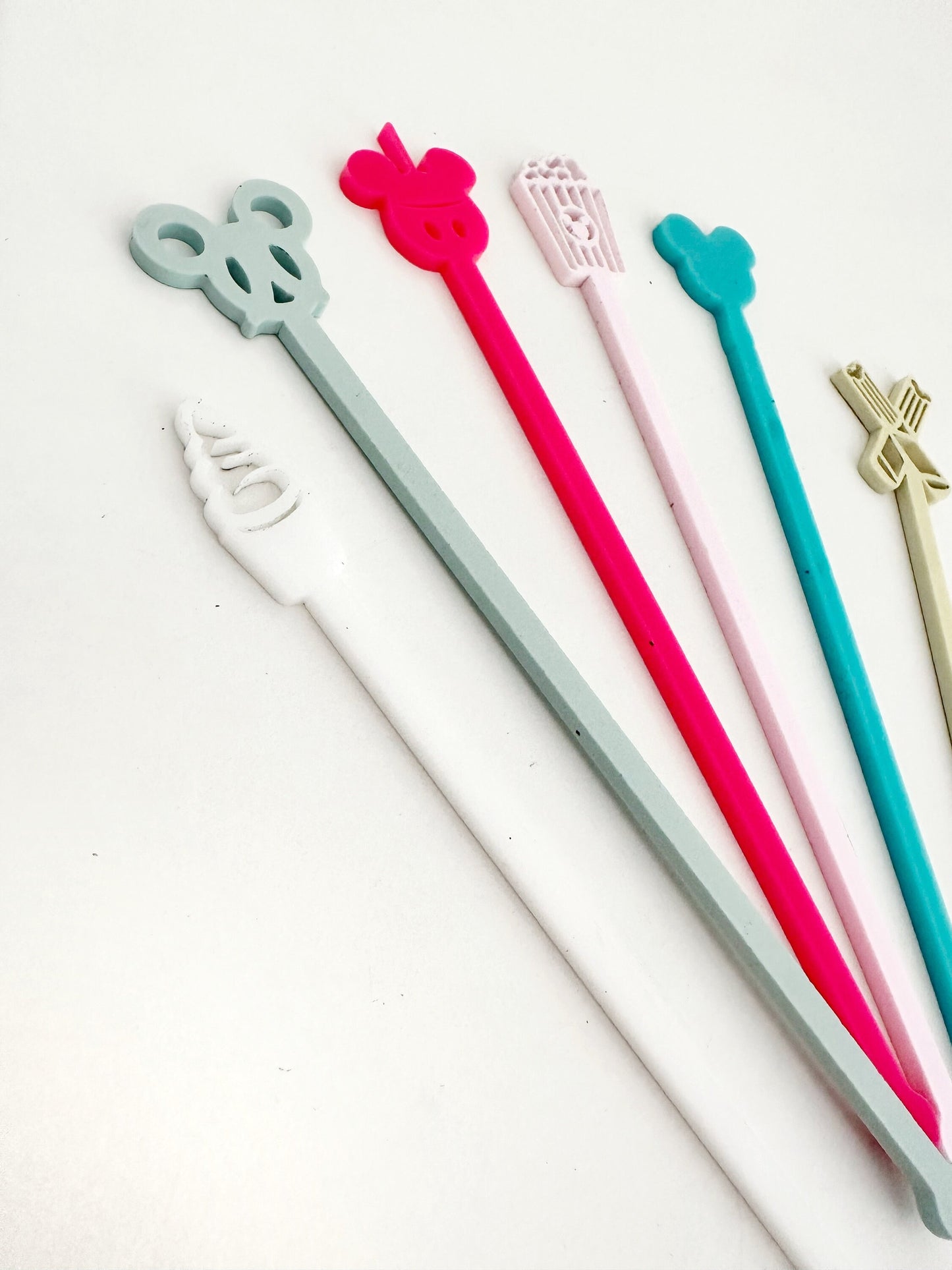 Disney Inspired Snacks Stir Stick Set - Brights