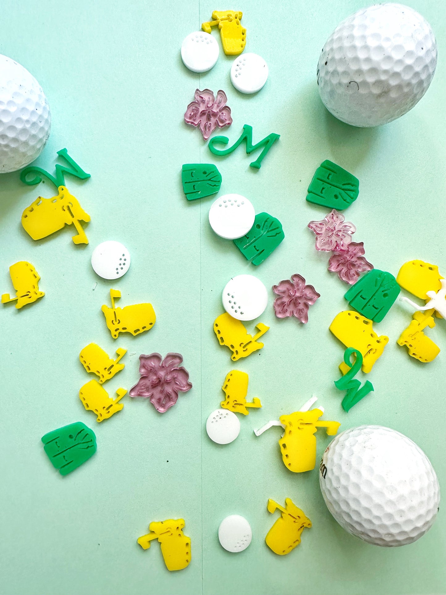 Masters Inspired Acrylic Confetti