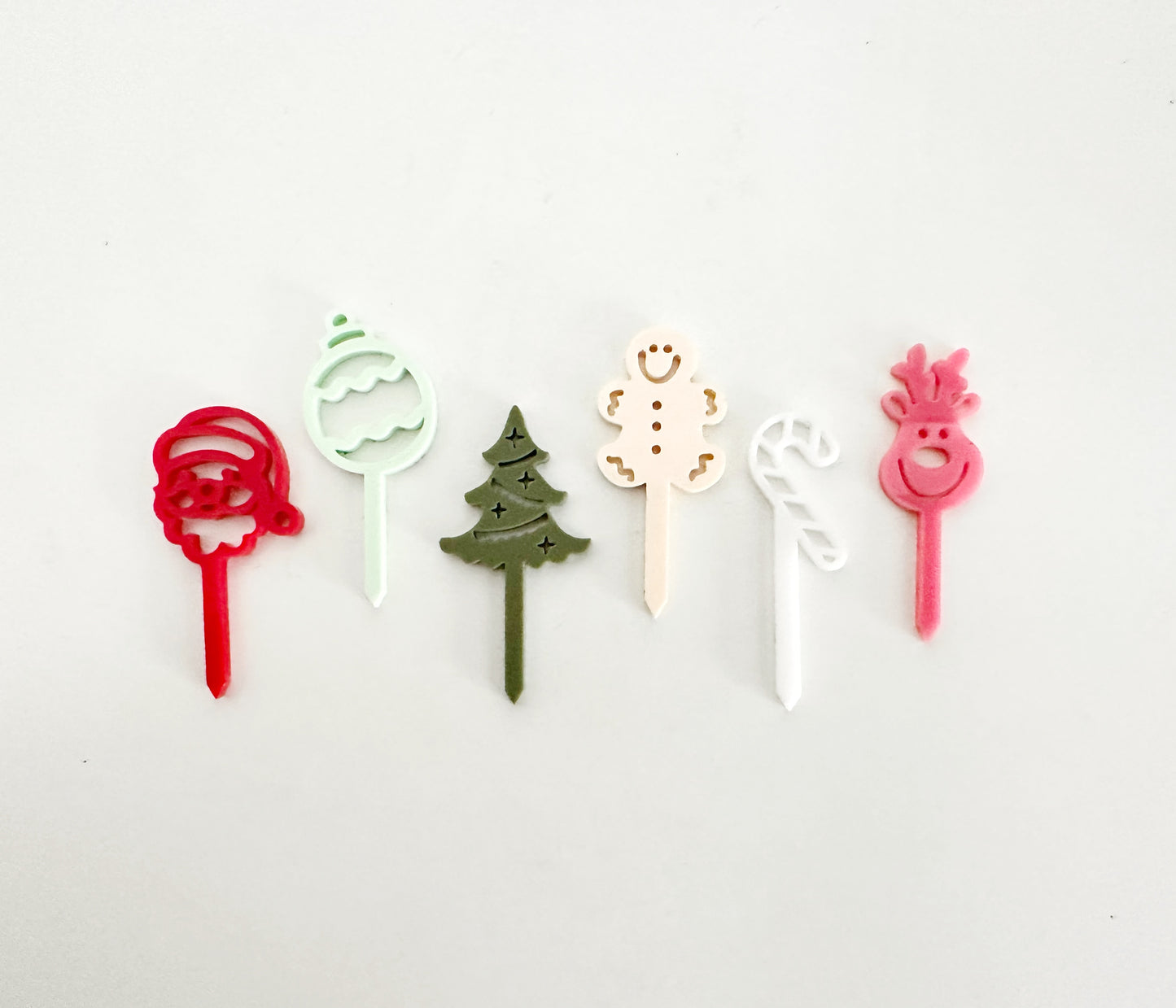 Christmas MINI Food Picks - Brights