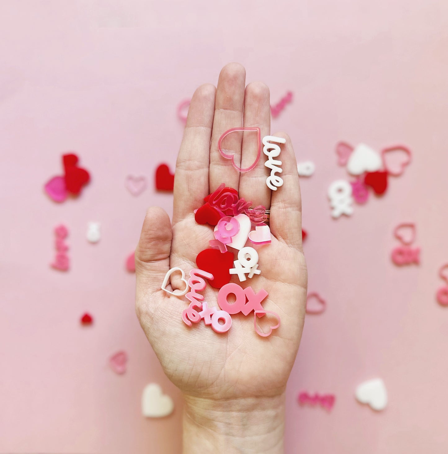 Valentine’s Day Acrylic Confetti