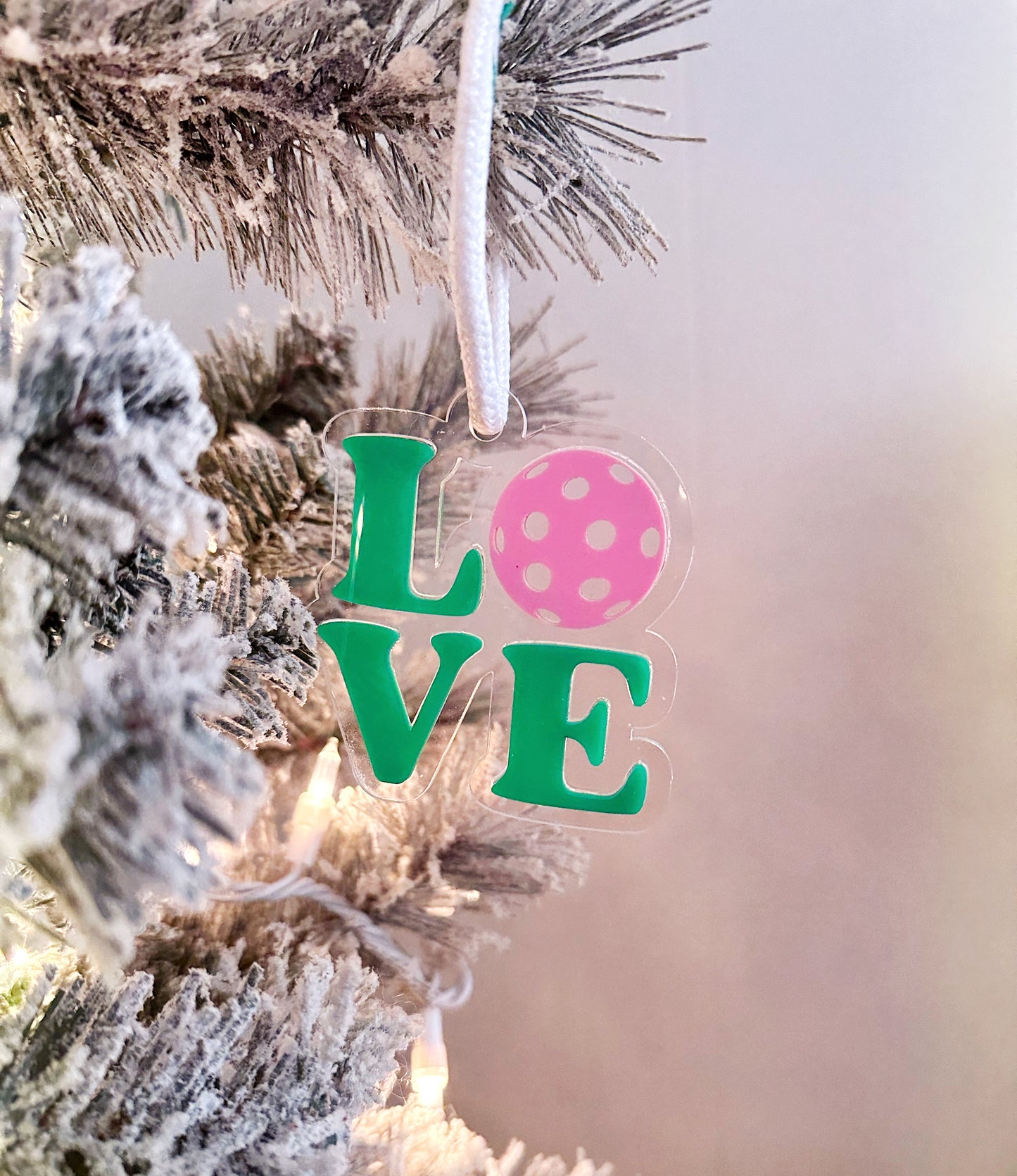 Pickleball Christmas Ornament