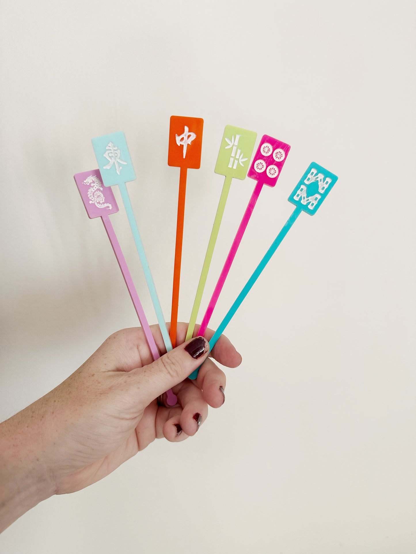 Mahjong Stir Stick Set - BRIGHTS