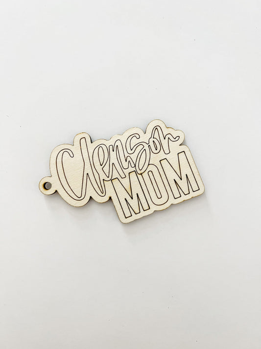 Clemson Mom Keychain