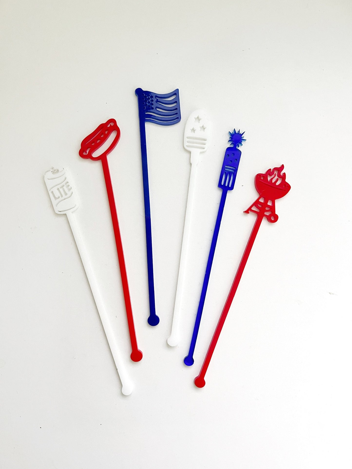 July 4th Stir Stick Set