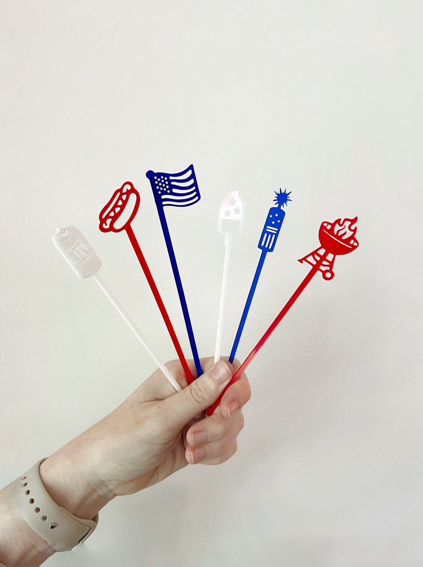 July 4th Stir Stick Set