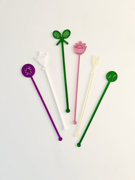 Wimbledon Inspired Stir Stick Set