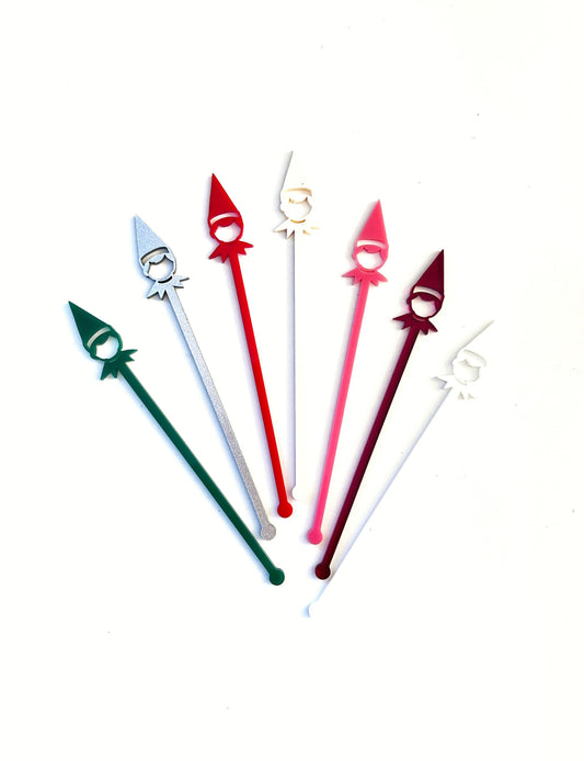 Elf on the Shelf Inspired Stir Stick Set