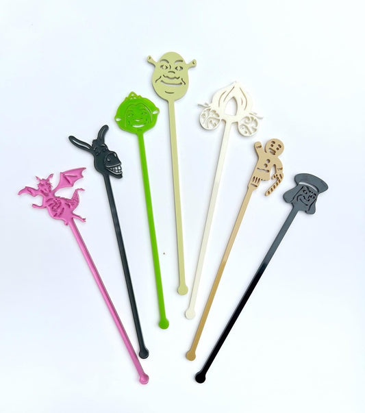 Shrek Inspired Stir Stick Set