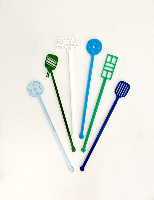 Pickleball Stir Stick Set - Blue