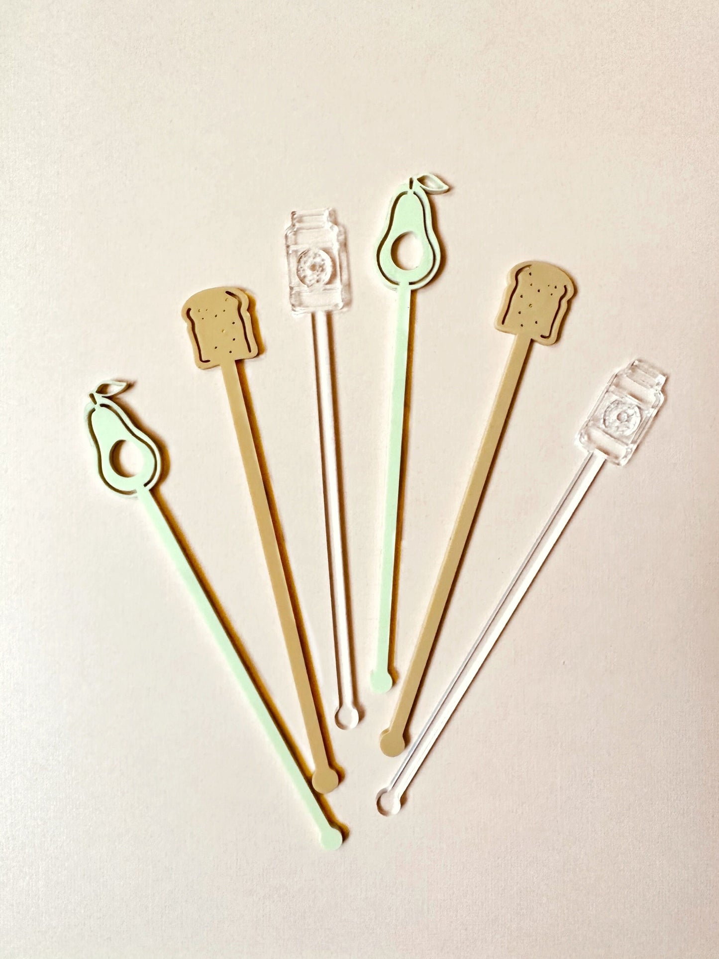 Avocado Toast Stir Stick Set