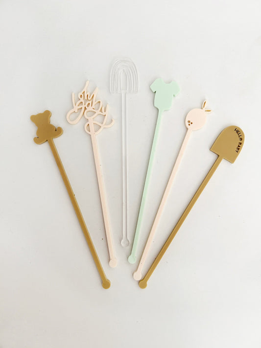 Baby Shower Stir Stick Set