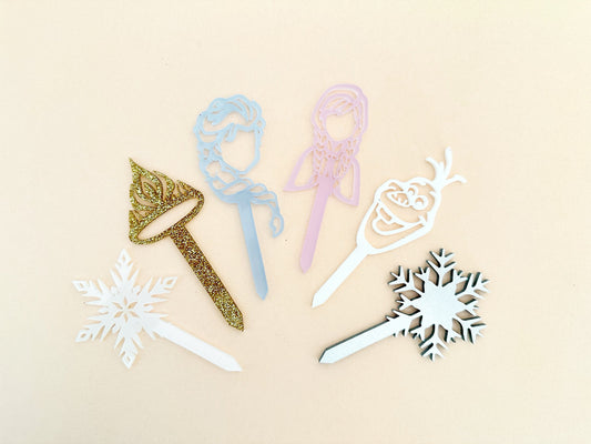 Frozen Inspired Cupcake Toppers