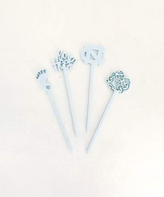 UNC Tarheel Food Pick-Skewer Set