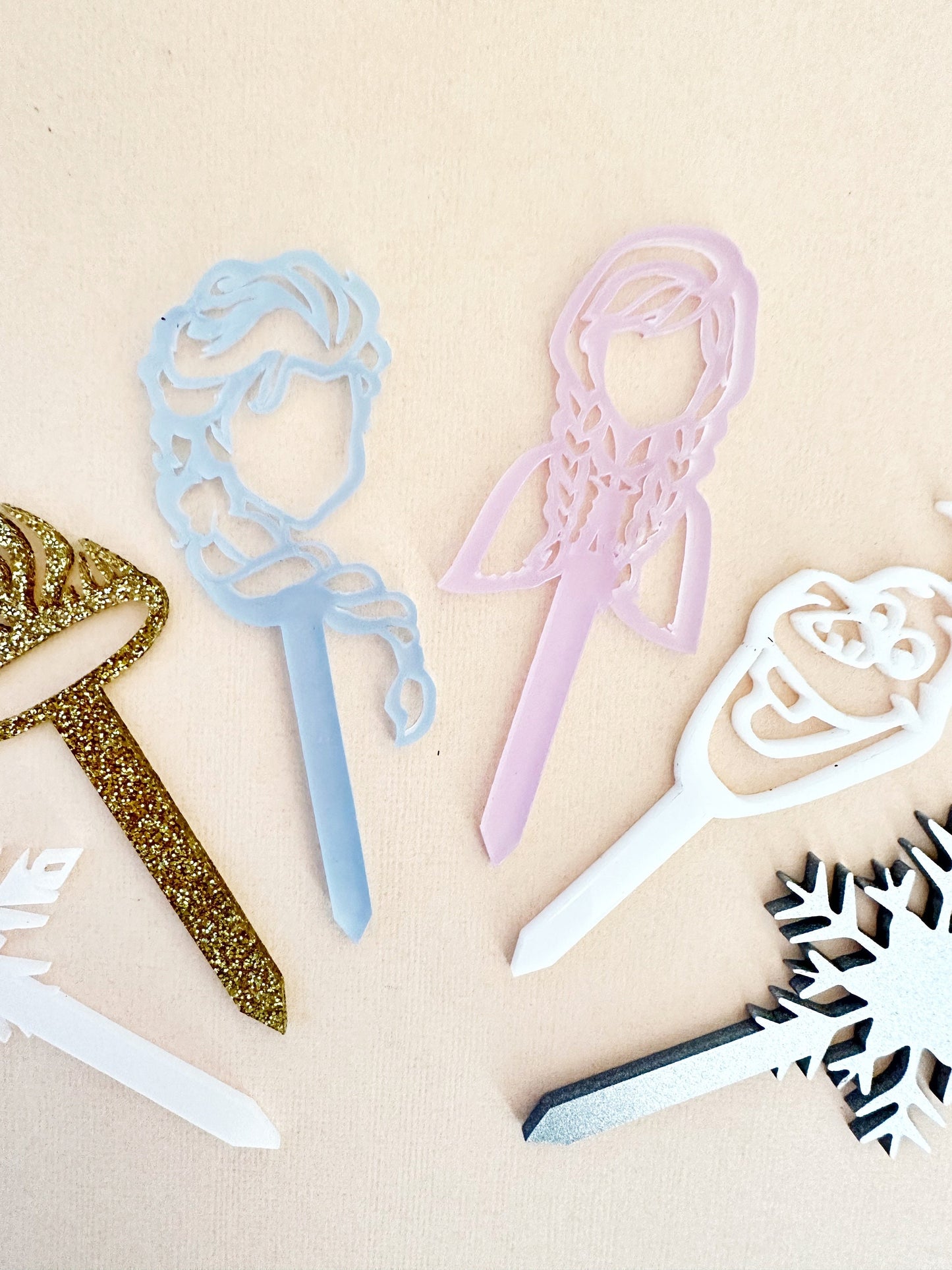 Frozen Inspired Cupcake Toppers